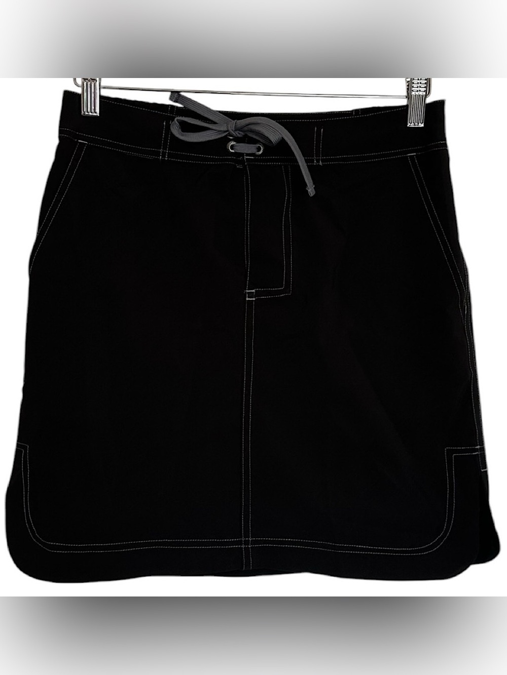 RipSkirt Hawaii Black Sport Skirt Women’s Drawstring Pull On Pockets Size S